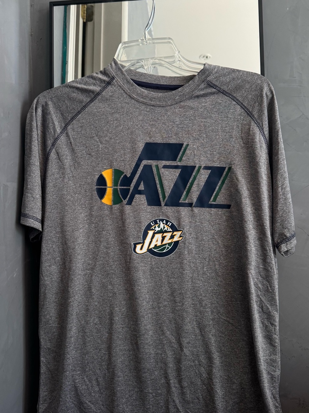 Men's Gray Utah Jazz T-Shirt